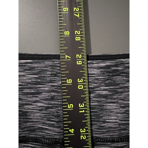 Lululemon Crop Blue And Gray Striped Leggings Size 6 - Picture 6 of 7